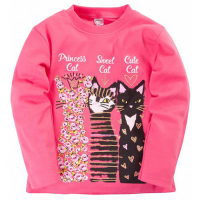 20-46705 "Sweet Cat" Джемпер для девочки, 5-8 лет, розовый 20-46705 "Sweet Cat" Джемпер для девочки, 5-8 лет, розовый